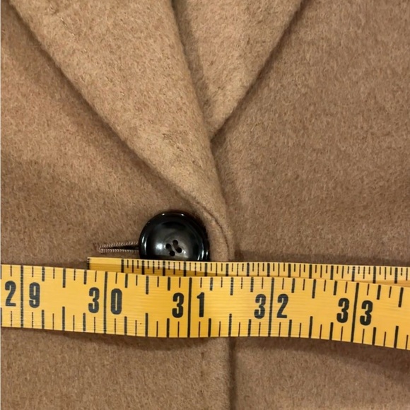 Camel Wool Blend Women's Coat - Picture 12 of 14